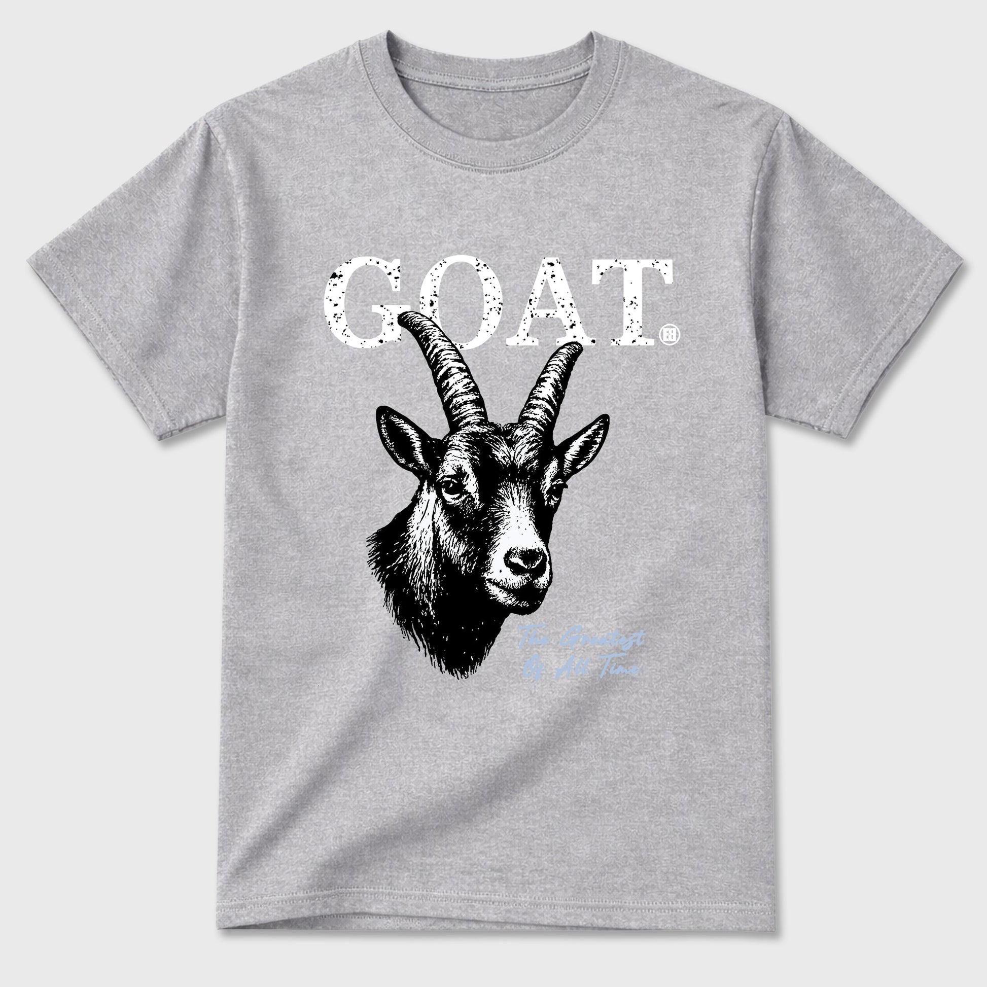 Sneaker match tees – Sneaker Tees To Match Air Jordan 5 Wolf Grey Shoes – The Greatest Of All Time Tee Heather Grey 2