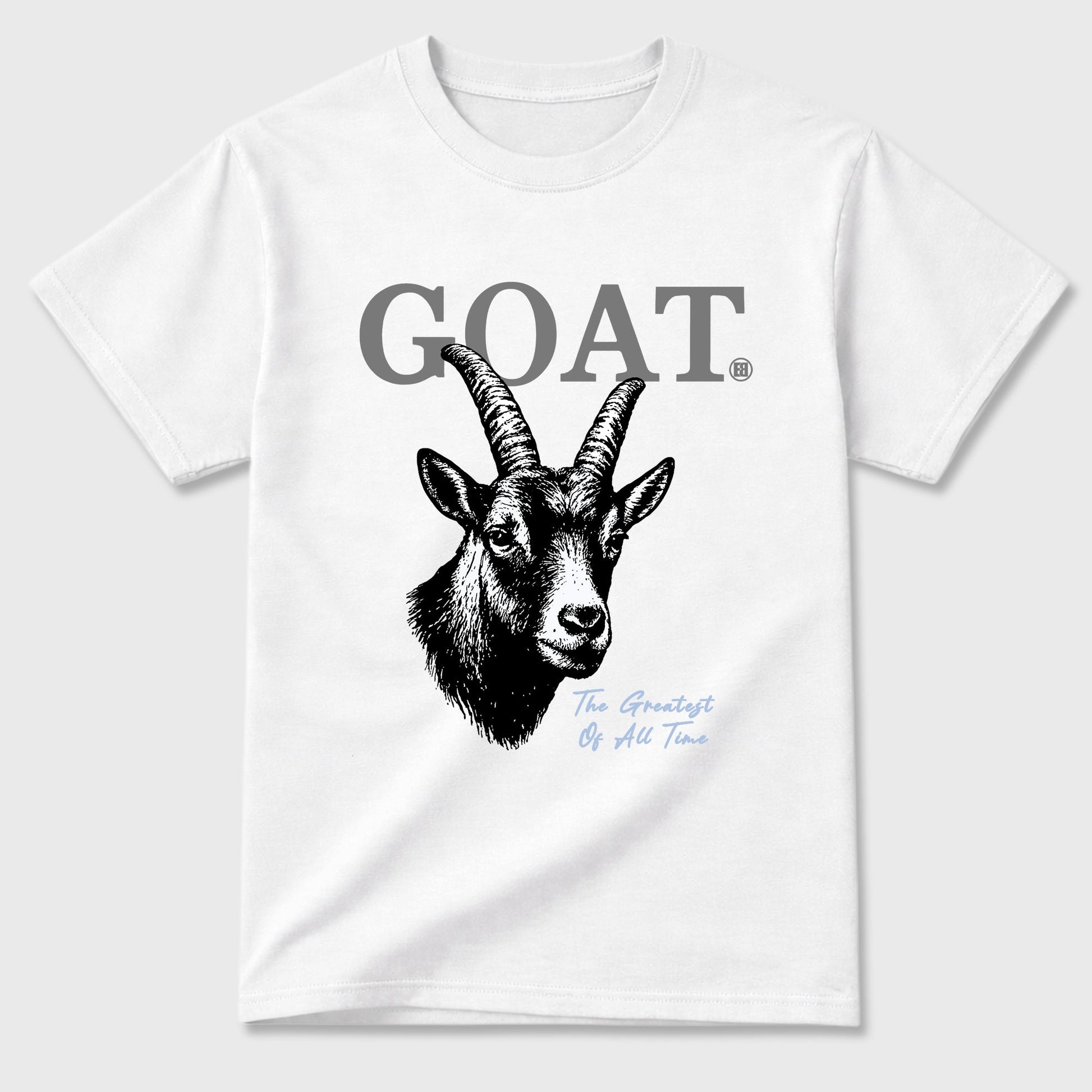 Sneaker match tees – Sneaker Tees To Match Air Jordan 5 Wolf Grey Shoes – The Greatest Of All Time Tee White 2