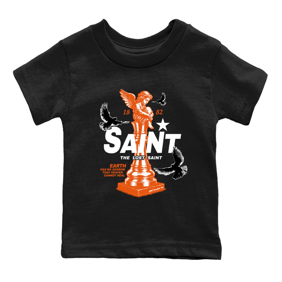 1s High OG Shattered Backboard t-shirts to match jordans The Lost Saint sneaker match tees Air Jordan 1 Shattered Backboard graphic tee for sneakerheads SNRT Sneaker Tees Youth Baby Black 2 tee