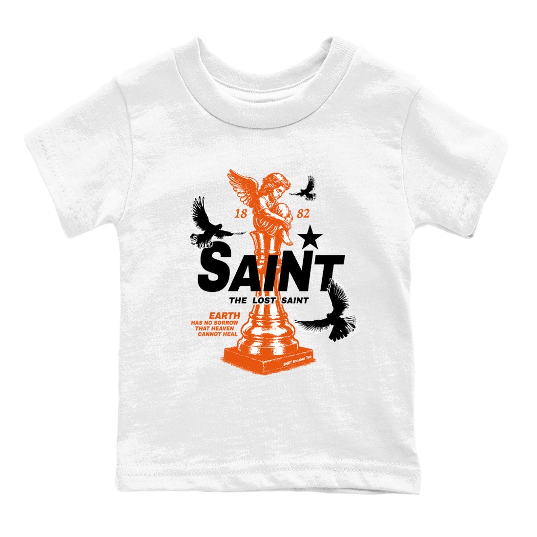 1s High OG Shattered Backboard t-shirts to match jordans The Lost Saint sneaker match tees Air Jordan 1 Shattered Backboard graphic tee for sneakerheads SNRT Sneaker Tees Youth Baby White 2 tee