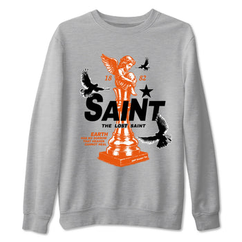 1s High OG Shattered Backboard t-shirts to match jordans The Lost Saint sneaker match tees Air Jordan 1 Shattered Backboard graphic tee for sneakerheads SNRT Sneaker Tees unisex cotton Heather Grey 2 shirts