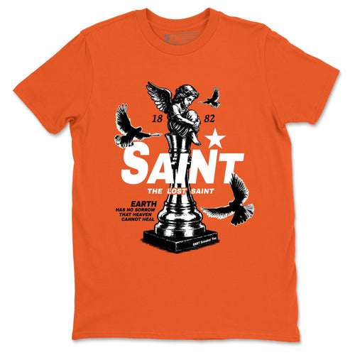 1s High OG Shattered Backboard t-shirts to match jordans The Lost Saint sneaker match tees Air Jordan 1 Shattered Backboard graphic tee for sneakerheads SNRT Sneaker Tees unisex cotton Orange 2 shirts