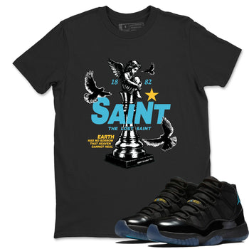 Sneaker match tees – Sneaker Tees To Match Air Jordan 11 Gamma Shoes – The Lost Saint Tee Black 1