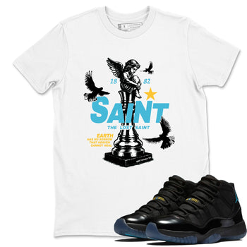 Sneaker match tees – Sneaker Tees To Match Air Jordan 11 Gamma Shoes – The Lost Saint Tee White 1