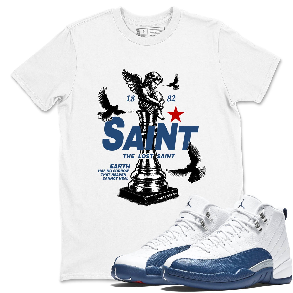 Air Jordan 12 French Blue | The Lost Saint Graphic T-Shirt for 