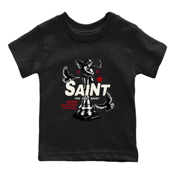 Sneaker match tees – Sneaker Tees To Match Air Jordan 4 Flight Club Shoes – The Lost Saint Kids T-Shirt Black 2
