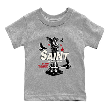 Sneaker match tees – Sneaker Tees To Match Air Jordan 4 Flight Club Shoes – The Lost Saint Kids T-Shirt Heather Grey 2