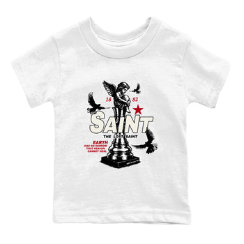 Sneaker match tees – Sneaker Tees To Match Air Jordan 4 Flight Club Shoes – The Lost Saint Kids T-Shirt White 2