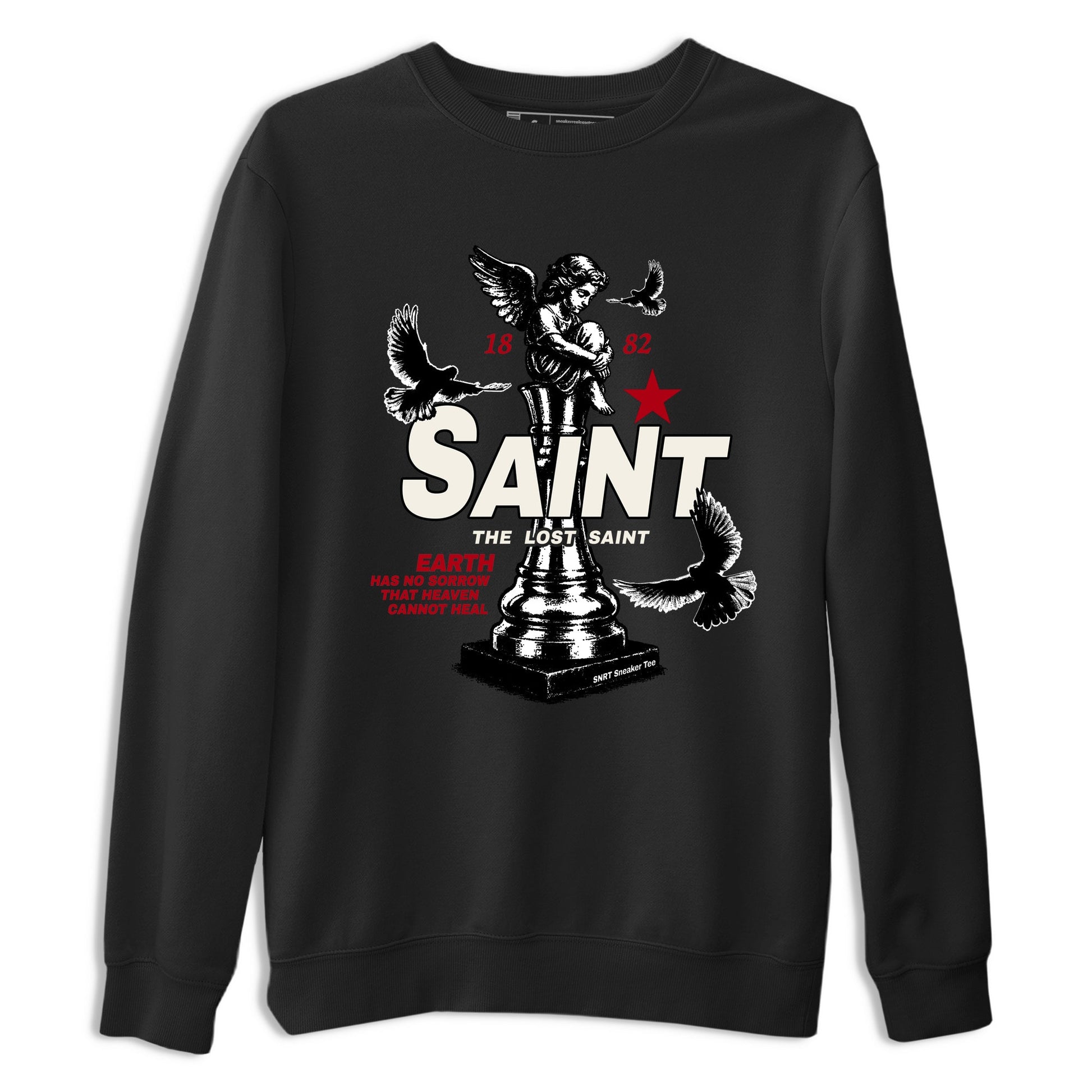 Sneaker match tees – Sneaker Tees To Match Air Jordan 4 Flight Club Shoes – The Lost Saint Tee Black 2