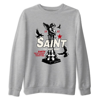 Sneaker match tees – Sneaker Tees To Match Air Jordan 4 Flight Club Shoes – The Lost Saint Tee Heather Grey 2