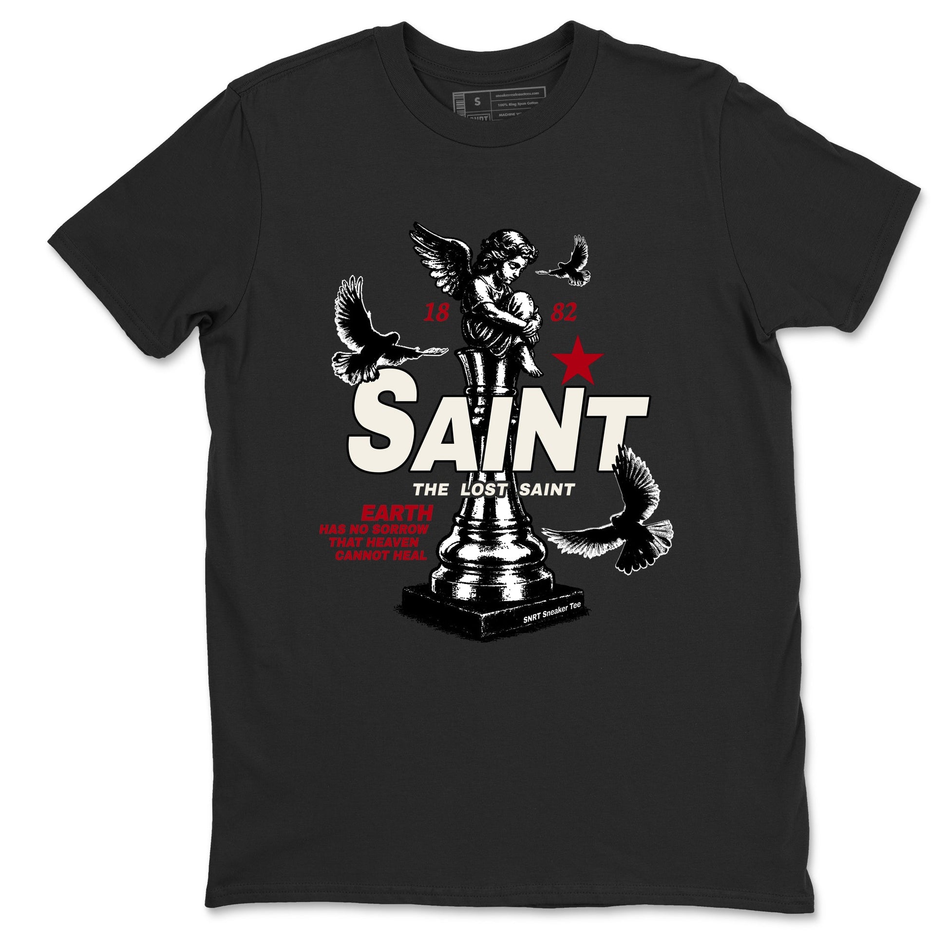 Sneaker match tees – Sneaker Tees To Match Air Jordan 4 Flight Club Shoes – The Lost Saint Tee Black 2