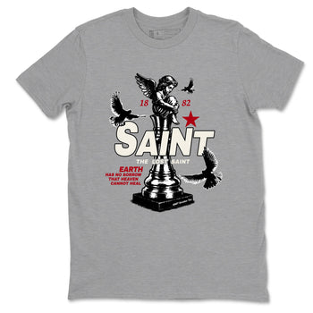 Sneaker match tees – Sneaker Tees To Match Air Jordan 4 Flight Club Shoes – The Lost Saint Tee Heather Grey 2