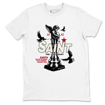 Sneaker match tees – Sneaker Tees To Match Air Jordan 4 Flight Club Shoes – The Lost Saint Tee White 2