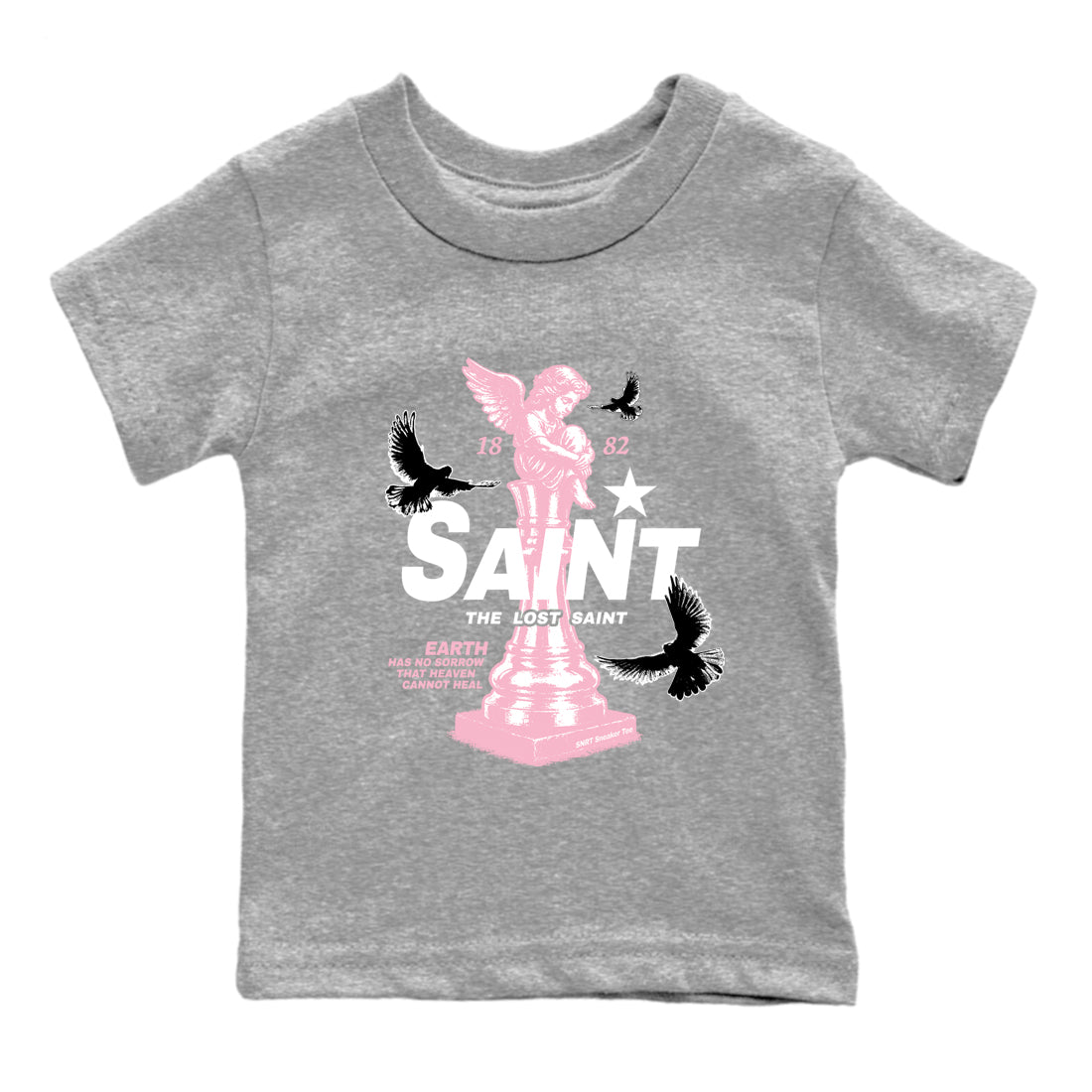 Sneaker Threads – Sneaker Threads To Match Air Jordan 5 35th Anniversary Shoes – The Lost Saint Kids T-Shirt Heather Grey 2