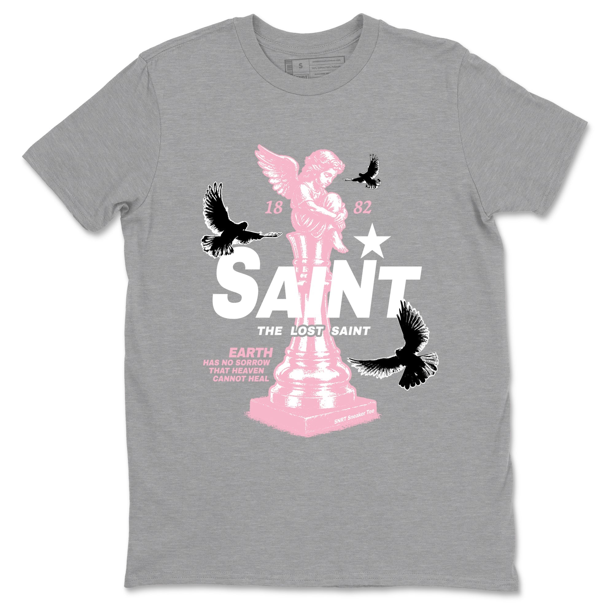 Sneaker Threads – Sneaker Threads To Match Air Jordan 5 35th Anniversary Shoes – The Lost Saint Tee Heather Grey 2
