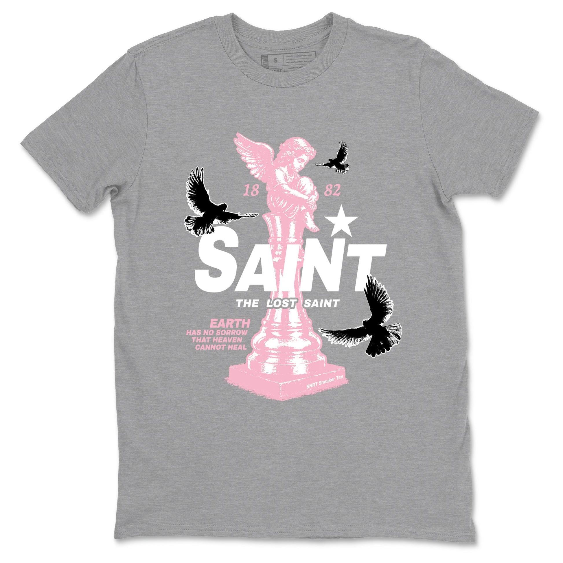 Sneaker Threads – Sneaker Threads To Match Air Jordan 5 35th Anniversary Shoes – The Lost Saint Tee Heather Grey 2
