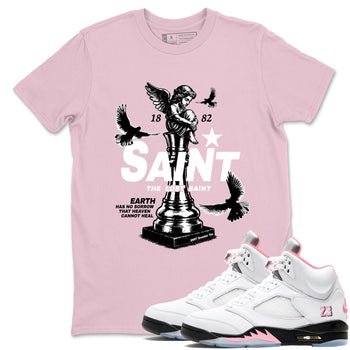 Sneaker Threads – Sneaker Threads To Match Air Jordan 5 35th Anniversary Shoes – The Lost Saint Tee Pink 1