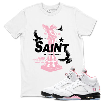 Sneaker Threads – Sneaker Threads To Match Air Jordan 5 35th Anniversary Shoes – The Lost Saint Tee White 1