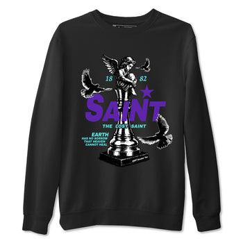 Air Jordan 5 Grape t-shirts to match jordans The Lost Saint sneaker match tees Air Jordan 5 Grape graphic tee for sneakerheads SNRT Sneaker Tees unisex cotton Black 2 shirts