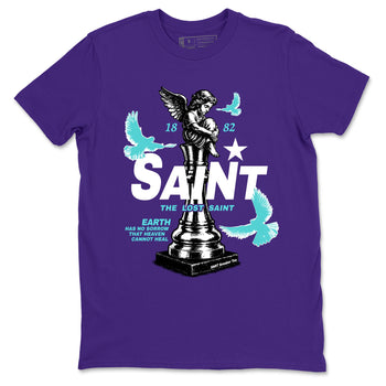 Air Jordan 5 Grape t-shirts to match jordans The Lost Saint sneaker match tees Air Jordan 5 Grape graphic tee for sneakerheads SNRT Sneaker Tees unisex cotton Purple 2 shirts