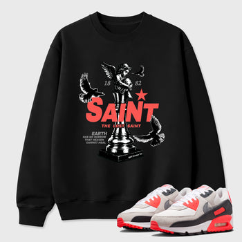 Sneaker match tees – Sneaker Tees To Match Air Max 90 Infrared Shoes – The Lost Saint Tee Black 1