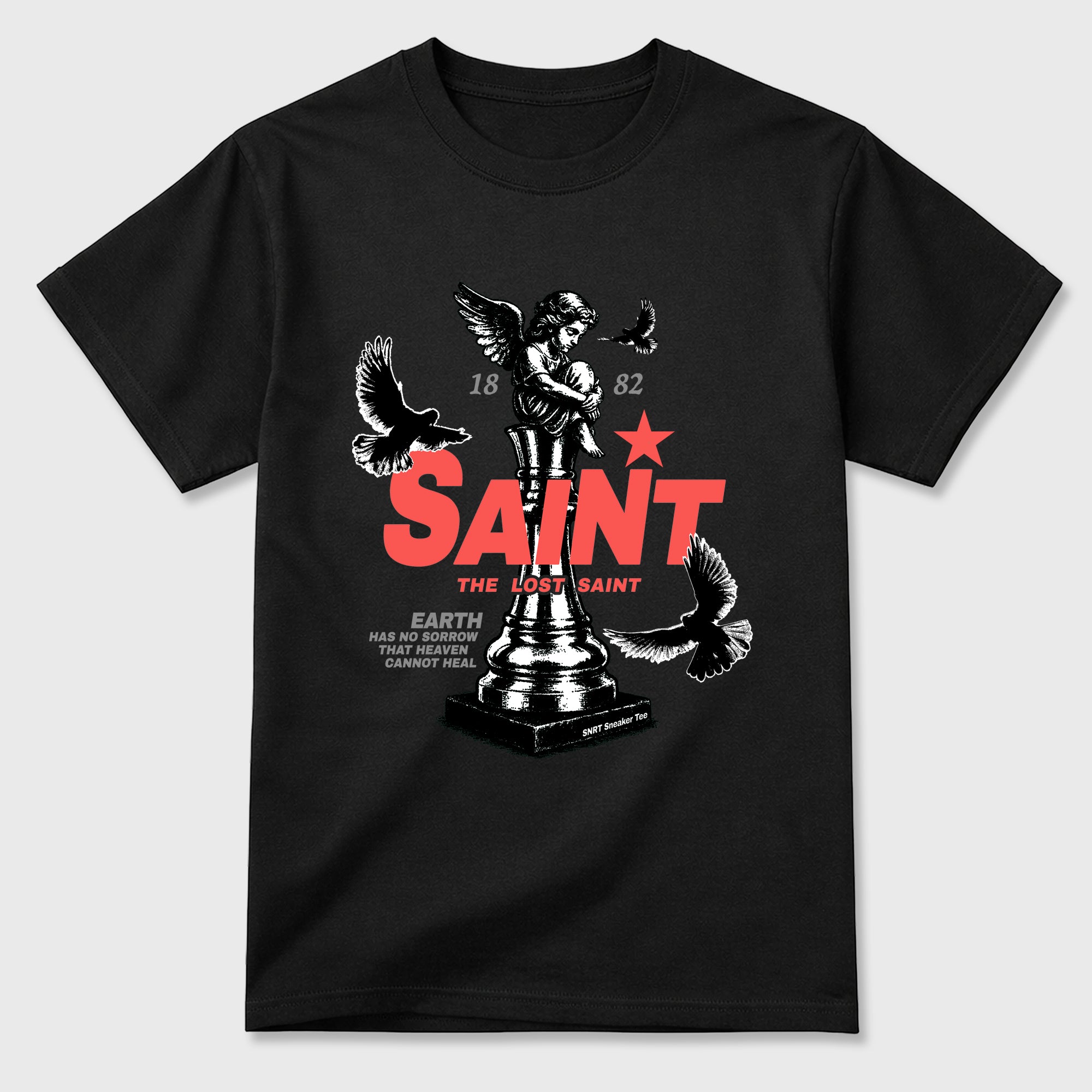 Sneaker match tees – Sneaker Tees To Match Air Max 90 Infrared Shoes – The Lost Saint Tee Black 2