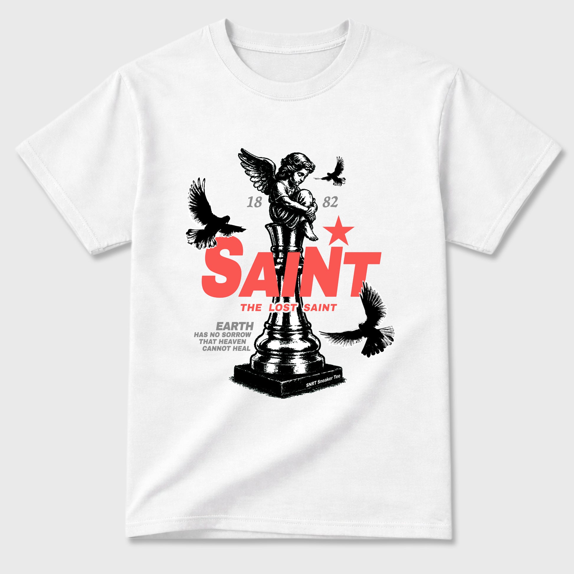 Sneaker match tees – Sneaker Tees To Match Air Max 90 Infrared Shoes – The Lost Saint Tee White 2