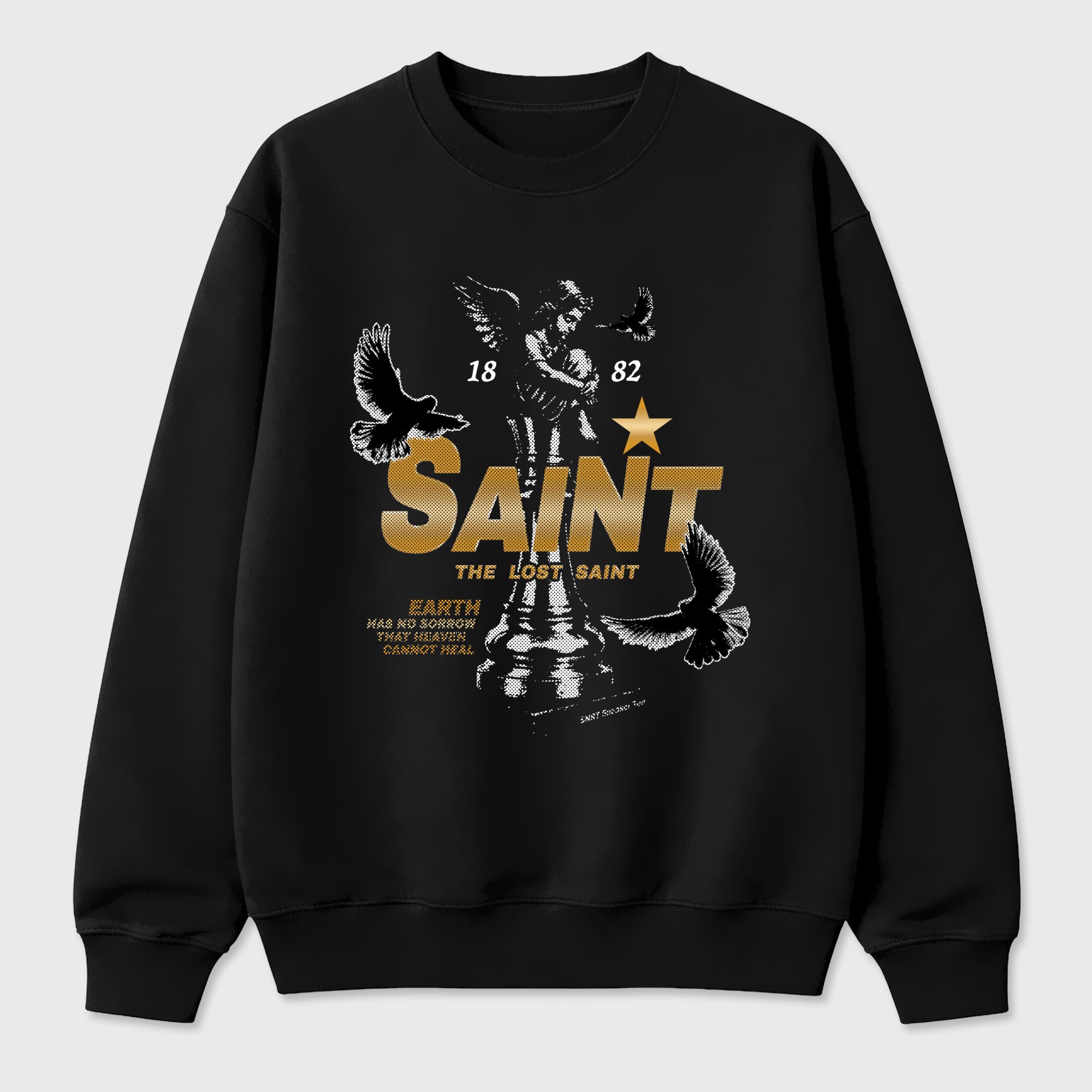 The Lost Saint Graphic T-Shirt featuring original streetwear artwork designed to match the Air Max 90 Trophies. Black 2 Graphic Tee.