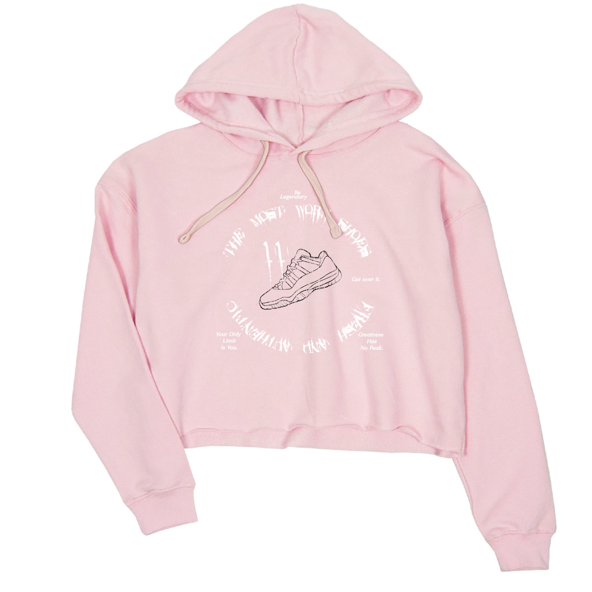 11s Legend Pink shirts to match jordans The Most Worn Shoes sneaker match tees Air Jordan 11 Legend Pink SNRT Sneaker Tees streetwear brand Pink 2 crop tee