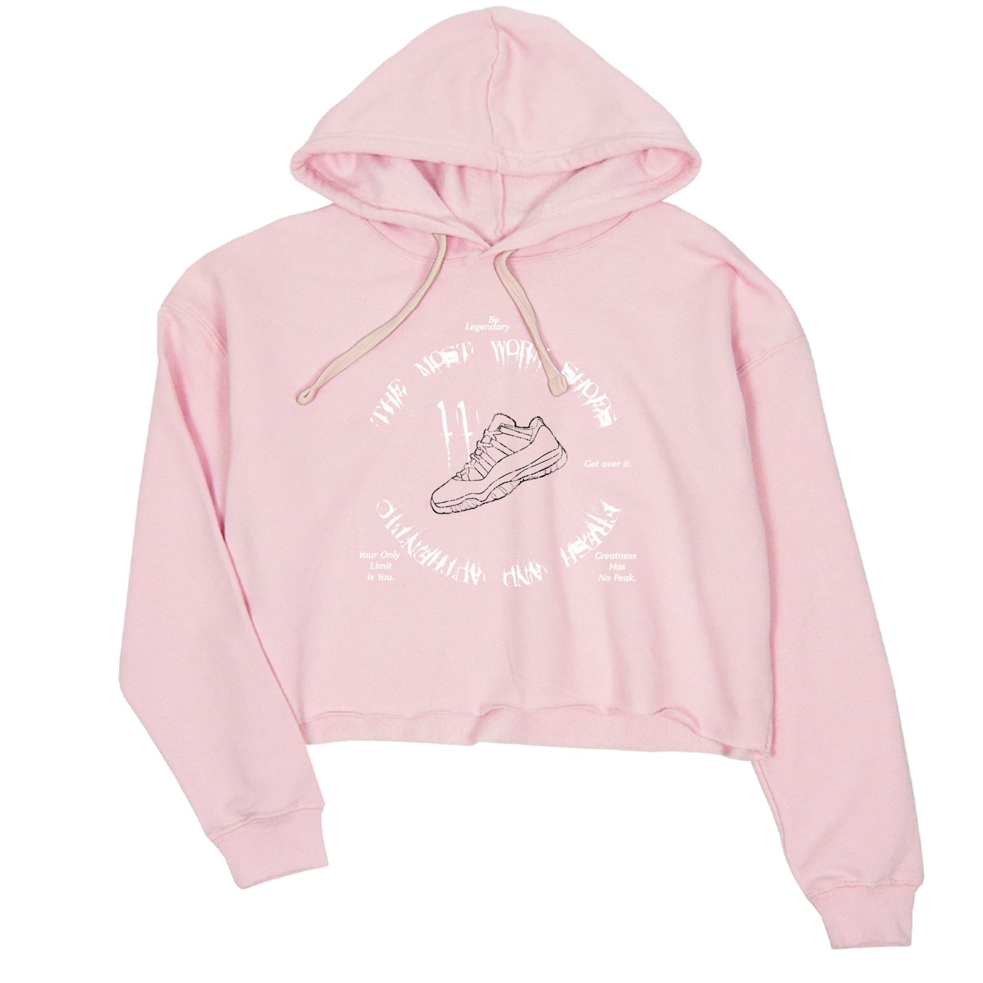 11s Legend Pink shirts to match jordans The Most Worn Shoes sneaker match tees Air Jordan 11 Legend Pink SNRT Sneaker Tees streetwear brand Pink 2 crop tee