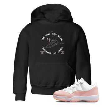 11s Legend Pink shirts to match jordans The Most Worn Shoes sneaker match tees Air Jordan 11 Legend Pink SNRT Sneaker Tees streetwear brand Baby and Youth Black 1 cotton tee
