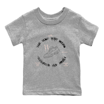 11s Legend Pink shirts to match jordans The Most Worn Shoes sneaker match tees Air Jordan 11 Legend Pink SNRT Sneaker Tees streetwear brand Baby and Youth Heather Grey 2 cotton tee