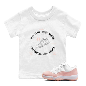 11s Legend Pink shirts to match jordans The Most Worn Shoes sneaker match tees Air Jordan 11 Legend Pink SNRT Sneaker Tees streetwear brand Baby and Youth White 1 cotton tee