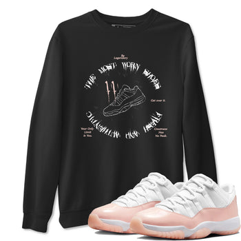 11s Legend Pink shirts to match jordans The Most Worn Shoes sneaker match tees Air Jordan 11 Legend Pink SNRT Sneaker Tees streetwear brand Black 1 unisex cotton tee
