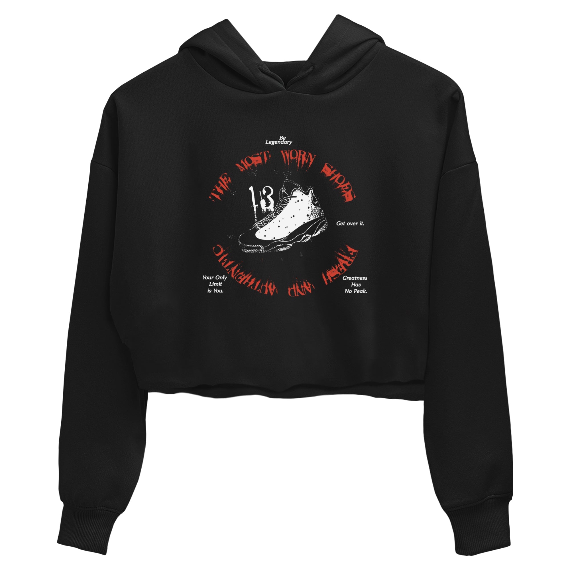 13s Dune Red shirts to match jordans The Most Worn Shoes sneaker match tees Air Jordan 13 Dune Red SNRT Sneaker Tees streetwear brand Black 2 crop tee