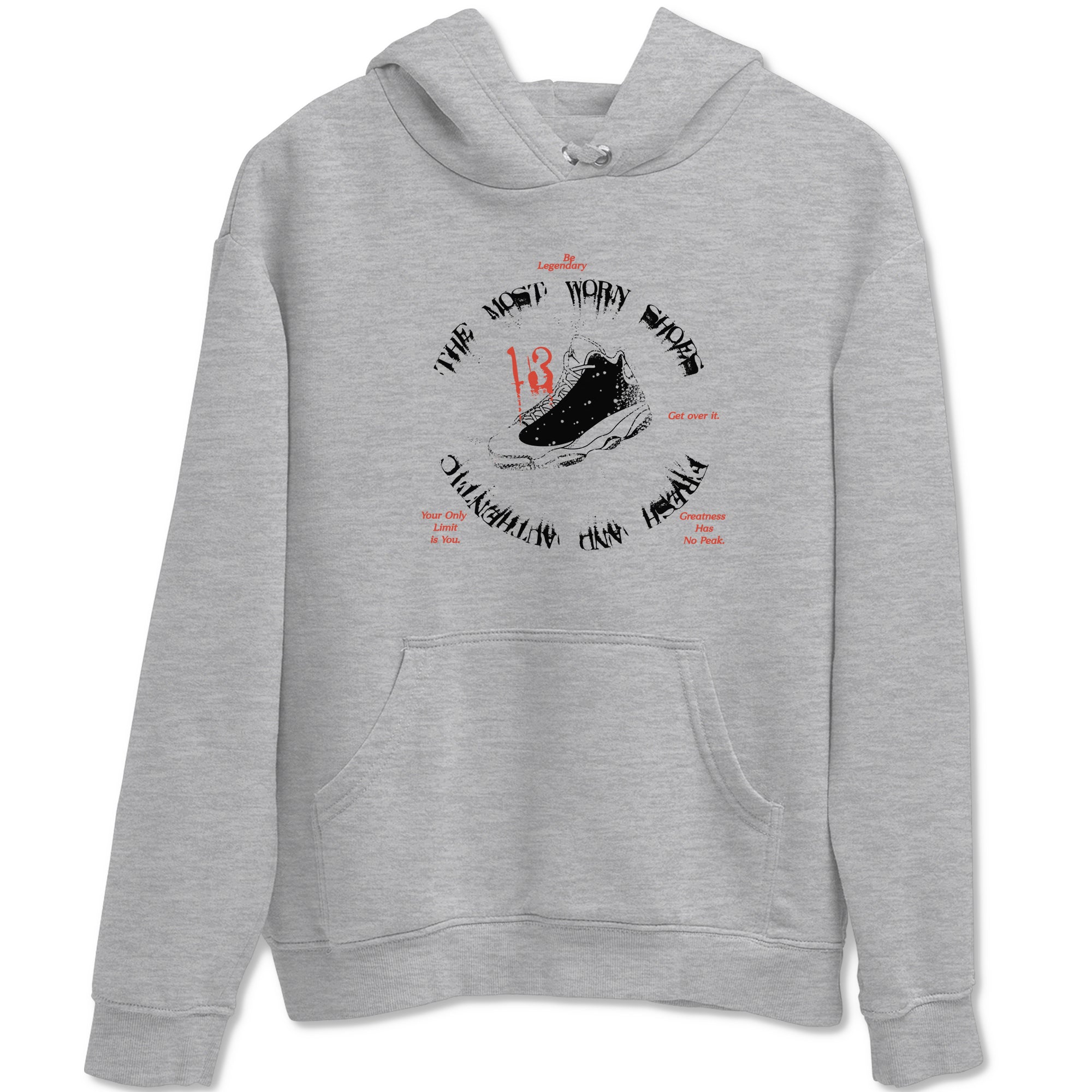 13s Dune Red shirts to match jordans The Most Worn Shoes sneaker match tees Air Jordan 13 Dune Red SNRT Sneaker Tees streetwear brand Heather Grey 2 unisex cotton tee