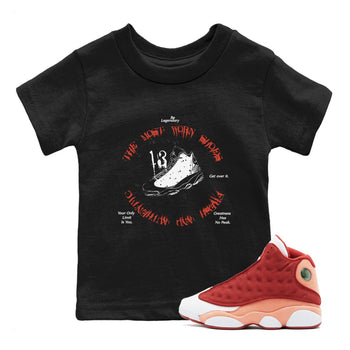 13s Dune Red shirts to match jordans The Most Worn Shoes sneaker match tees Air Jordan 13 Dune Red SNRT Sneaker Tees streetwear brand Baby and Youth Black 1 cotton tee