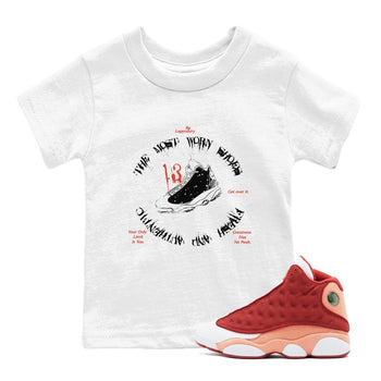 13s Dune Red shirts to match jordans The Most Worn Shoes sneaker match tees Air Jordan 13 Dune Red SNRT Sneaker Tees streetwear brand Baby and Youth White 1 cotton tee