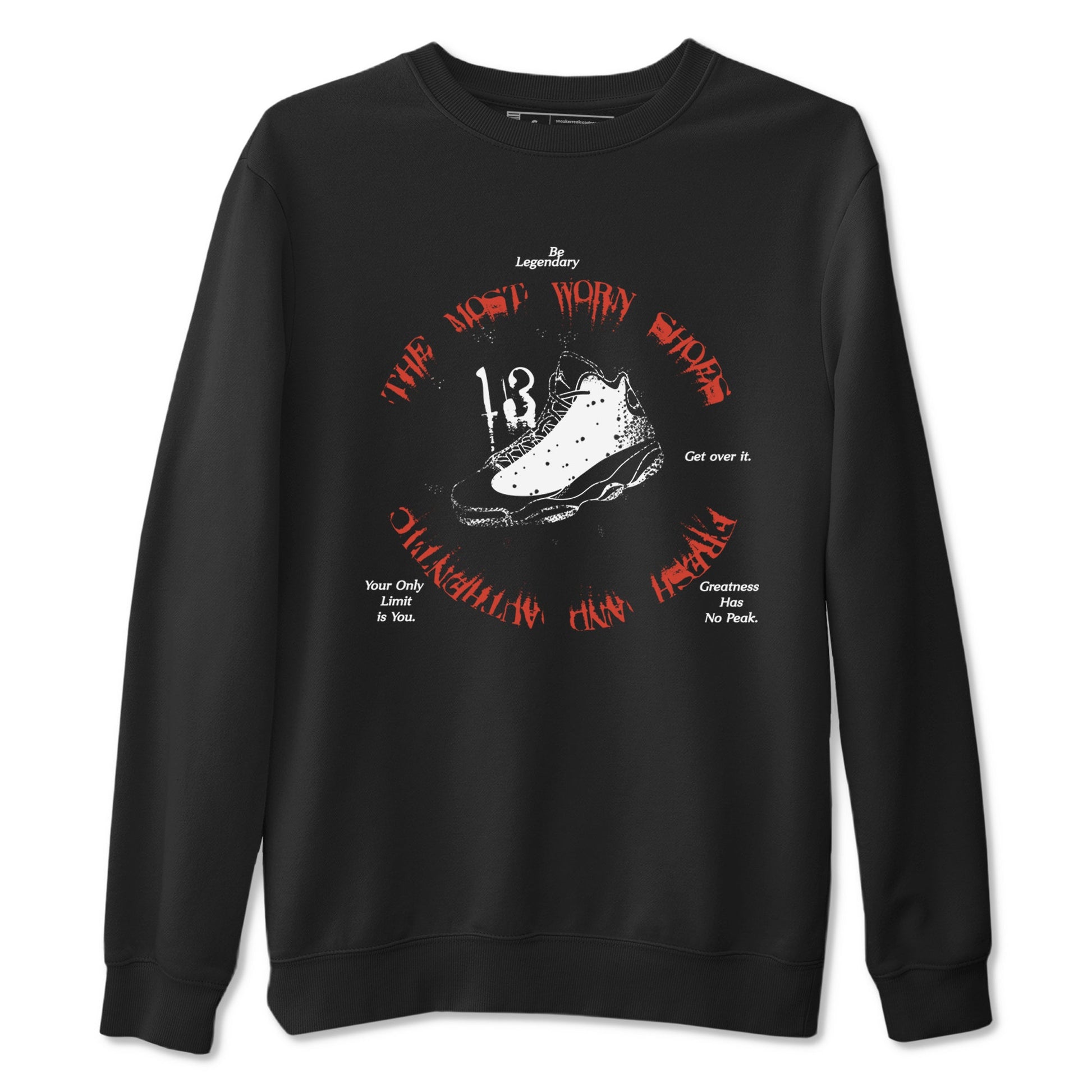 13s Dune Red shirts to match jordans The Most Worn Shoes sneaker match tees Air Jordan 13 Dune Red SNRT Sneaker Tees streetwear brand Black 2 unisex cotton tee