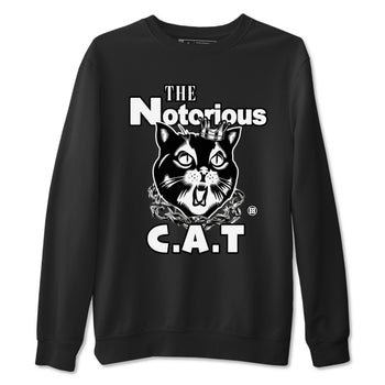 4s White Thunder shirts to match jordans The Notorious Cat sneaker match tees Air Jordan 4 White Thunder SNRT Sneaker Release Tees unisex cotton Black 2 crew neck shirts