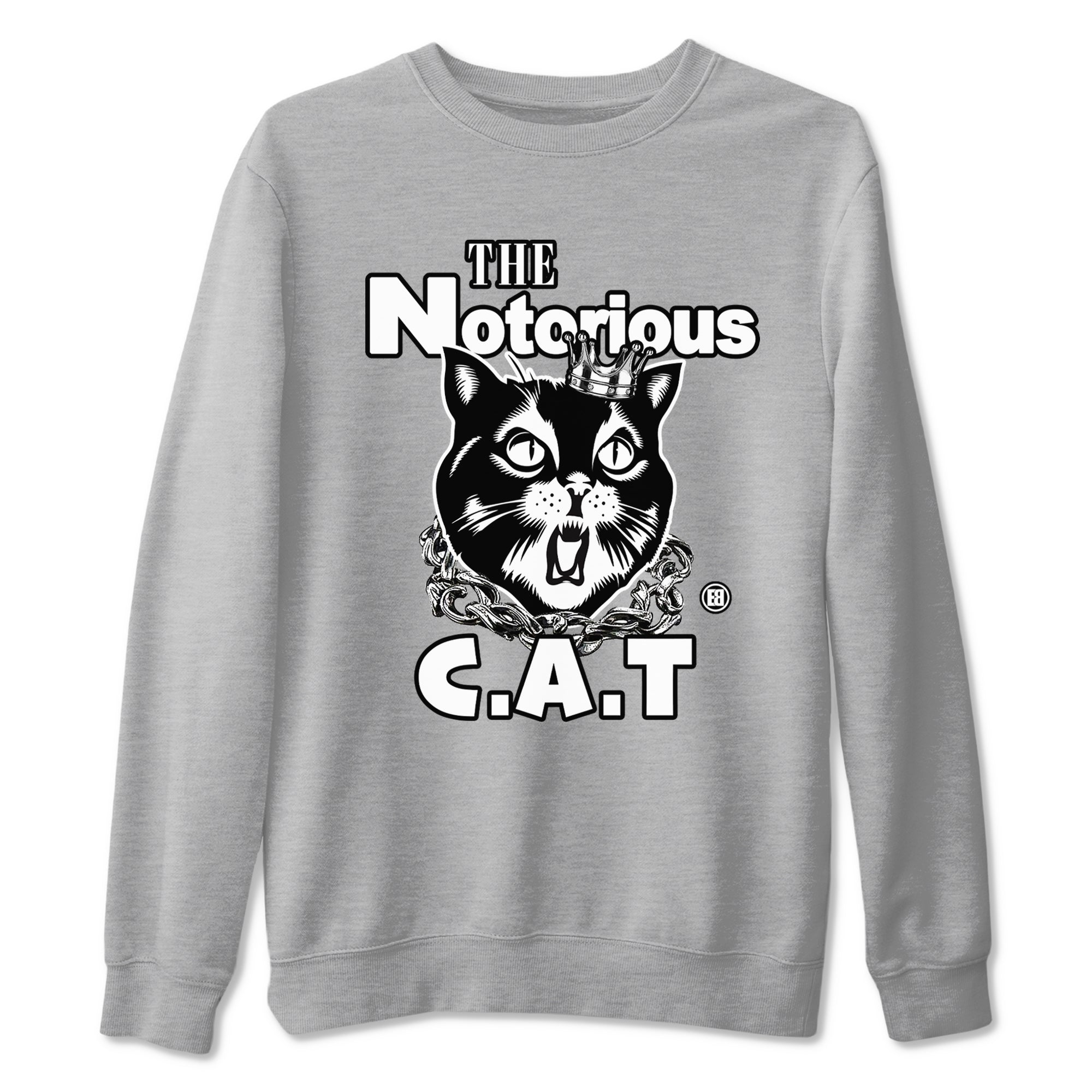 4s White Thunder shirts to match jordans The Notorious Cat sneaker match tees Air Jordan 4 White Thunder SNRT Sneaker Release Tees unisex cotton Heather Grey 2 crew neck shirts