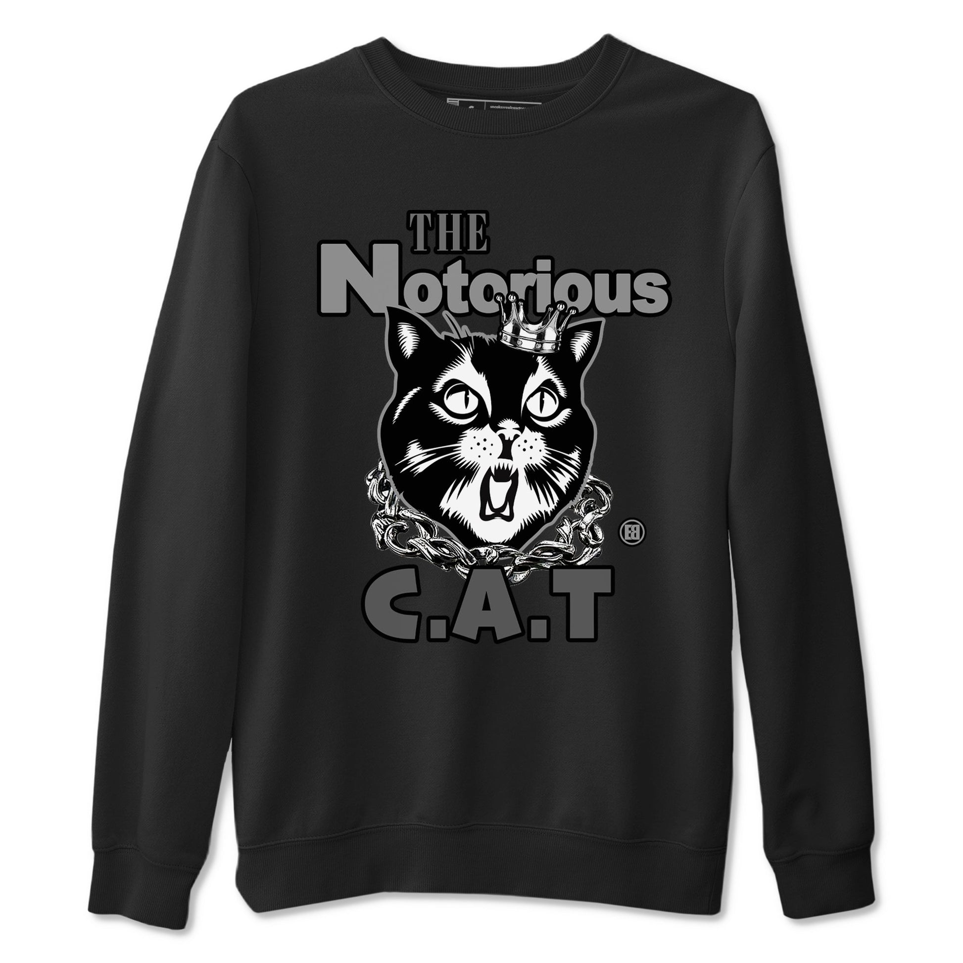 5s Black Cat shirts to match jordans The Notorious Cat sneaker match tees Air Jordan 5 Black Cat SNRT Sneaker Release Tees unisex cotton Black 2 crew neck shirts