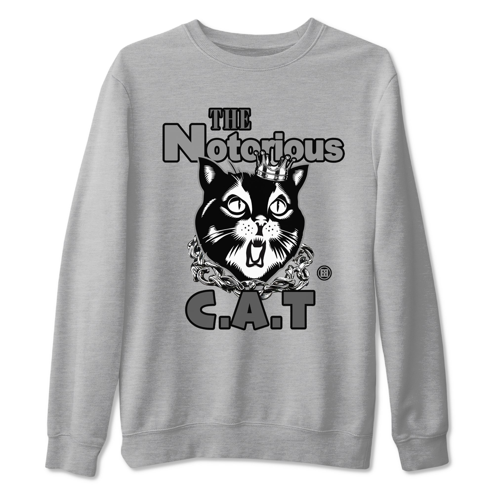5s Black Cat shirts to match jordans The Notorious Cat sneaker match tees Air Jordan 5 Black Cat SNRT Sneaker Release Tees unisex cotton Heather Grey 2 crew neck shirts