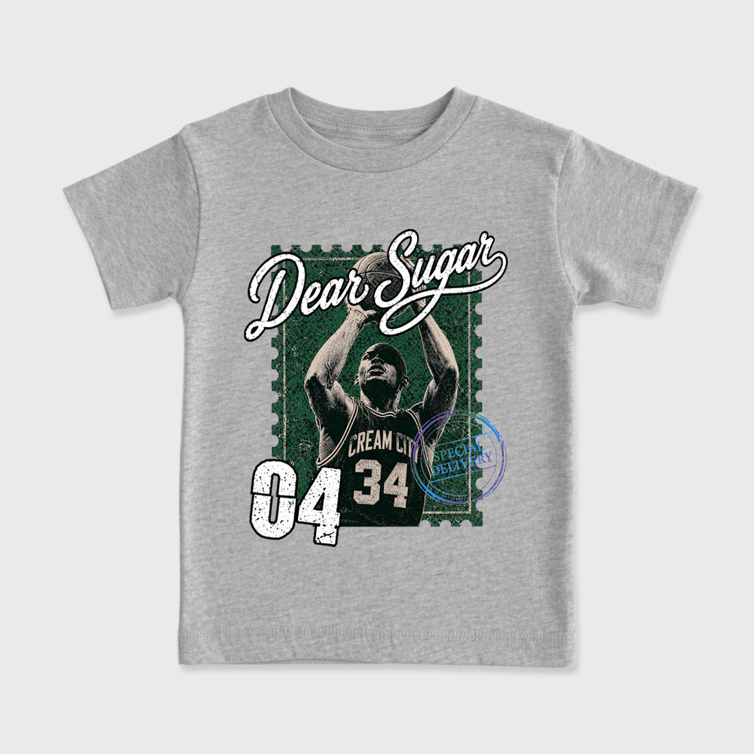 The Perfect Form Baby & Kids Graphic T-Shirt featuring original artwork designed to match the Air Jordan 12 Bucks. Heather Grey 2 Kids Graphic Tee.