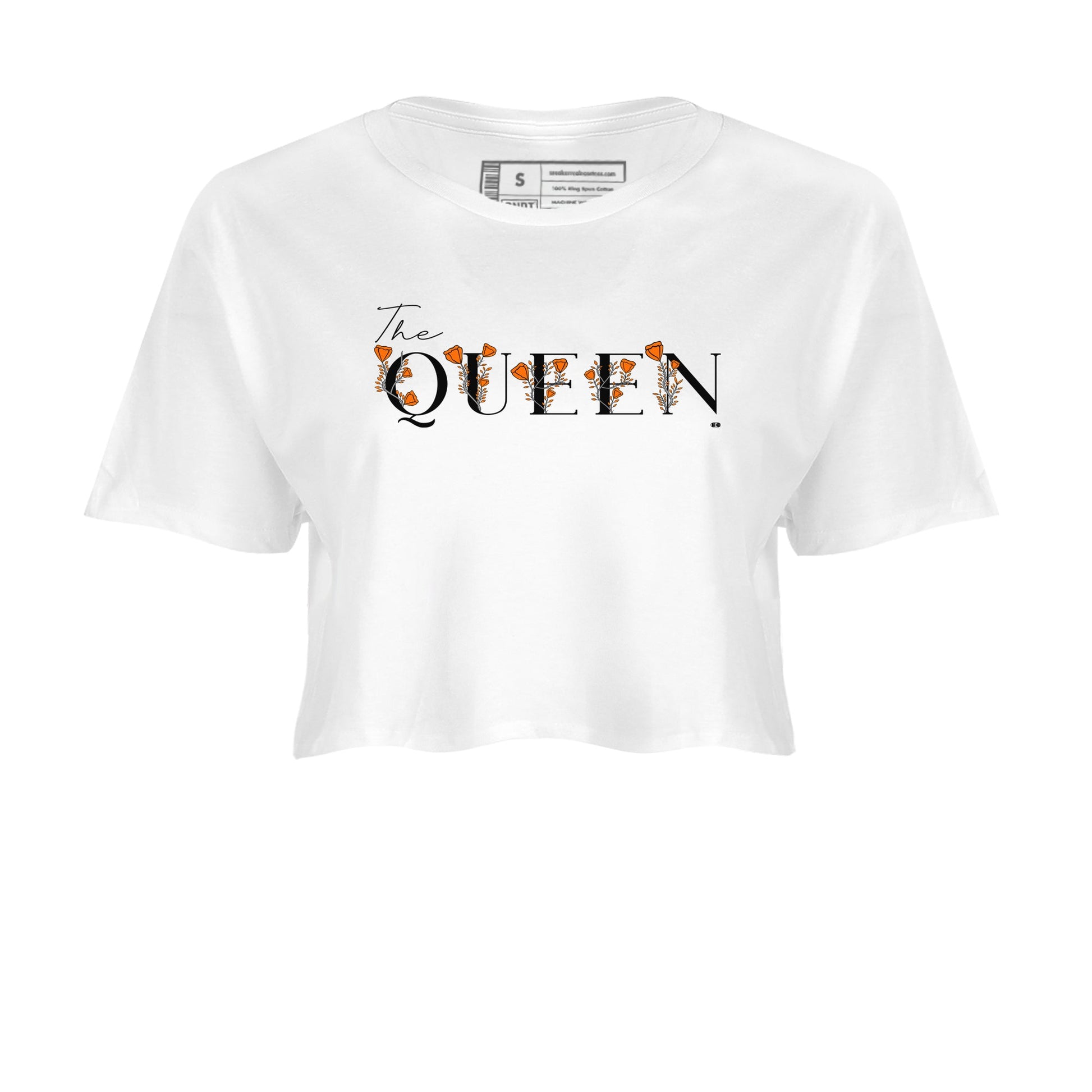 3s Georgia Peach shirt to match jordans The Queen sneaker tees Air Jordan 3 Georgia Peach SNRT Sneaker Release Tees White 2 crop length shirt