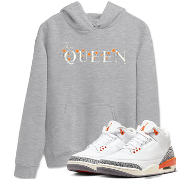3s Georgia Peach shirt to match jordans The Queen sneaker tees Air Jordan 3 Georgia Peach SNRT Sneaker Release Tees unisex cotton Heather Grey 1 crew neck shirt