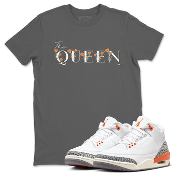 3s Georgia Peach shirt to match jordans The Queen sneaker tees Air Jordan 3 Georgia Peach SNRT Sneaker Release Tees unisex cotton Cool Grey 1 crew neck shirt