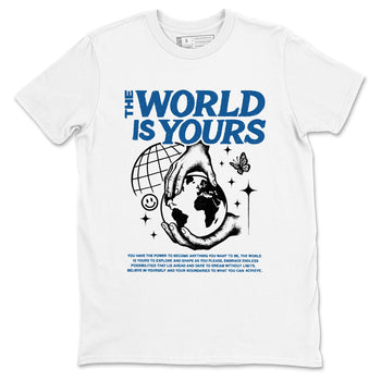 Sneaker match tees – Streetwear Graphic Tees Air Jordan 1 Travis Scott Fragment Sneakers – The World Is Yours Graphic Tee White 2