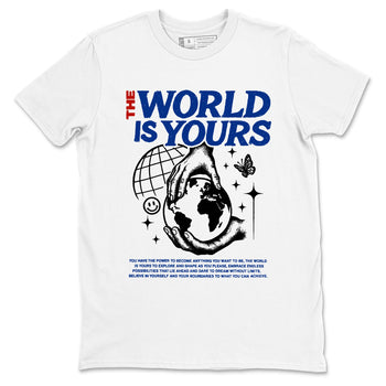 Sneaker Threads – Sneaker Tees To Match Air Jordan 11 Rare Air – The World Is Yours Graphic Tee White 2. Perfect for Jordan releases 2025 colorways.