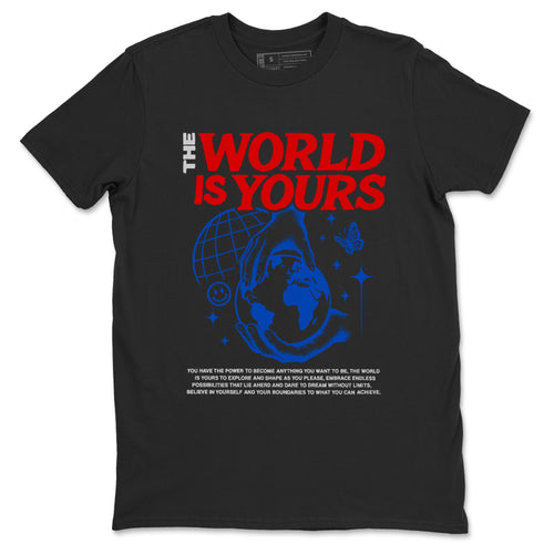 Sneaker match tees – Sneaker Tees To Match Jordan 4 Retro Rare Air Shoes – The World Is Yours Tee Black 2
